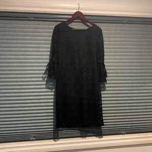 Black lace dress (fully lined)